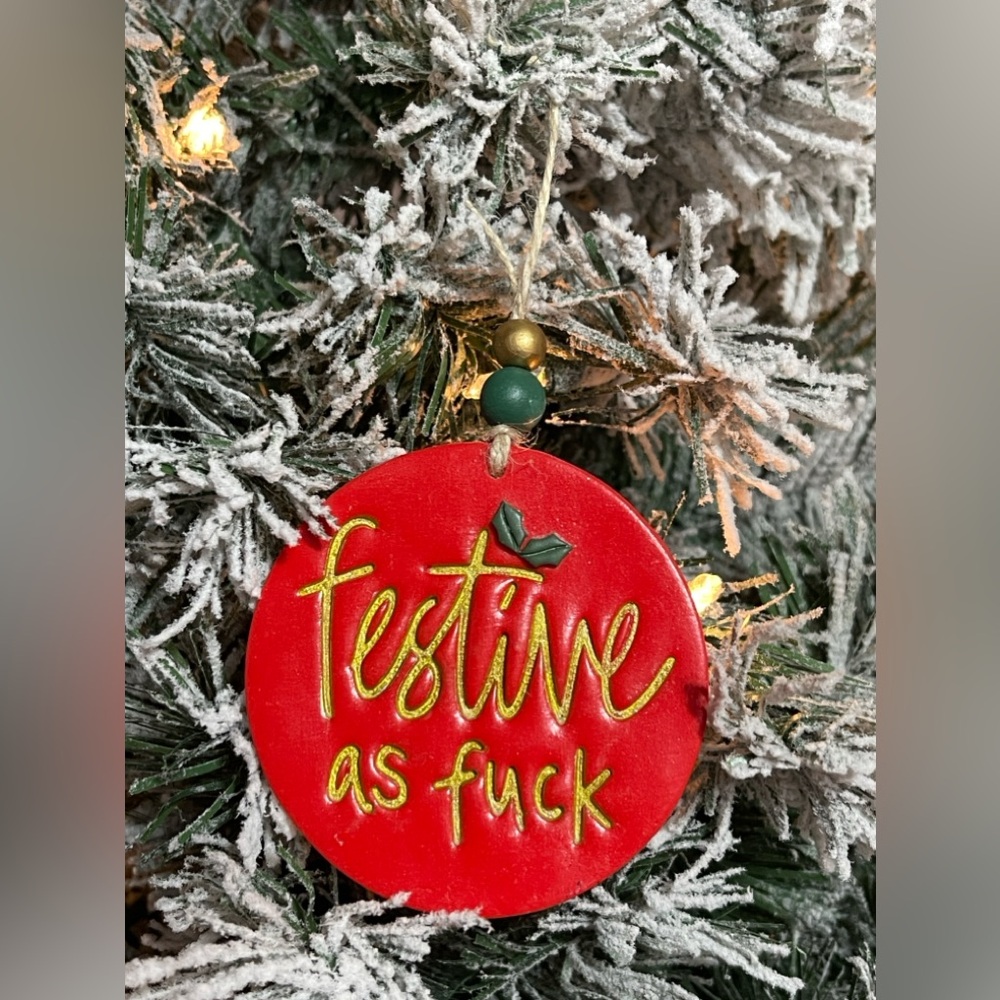 Festive as F#%* Christmas Ornament & Gift Box